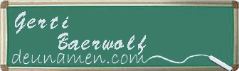 Gerti Baerwolf Visitenkarte